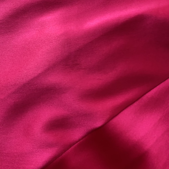 Pink and Black Satin Formal Prom Dress - Picture 5 of 7